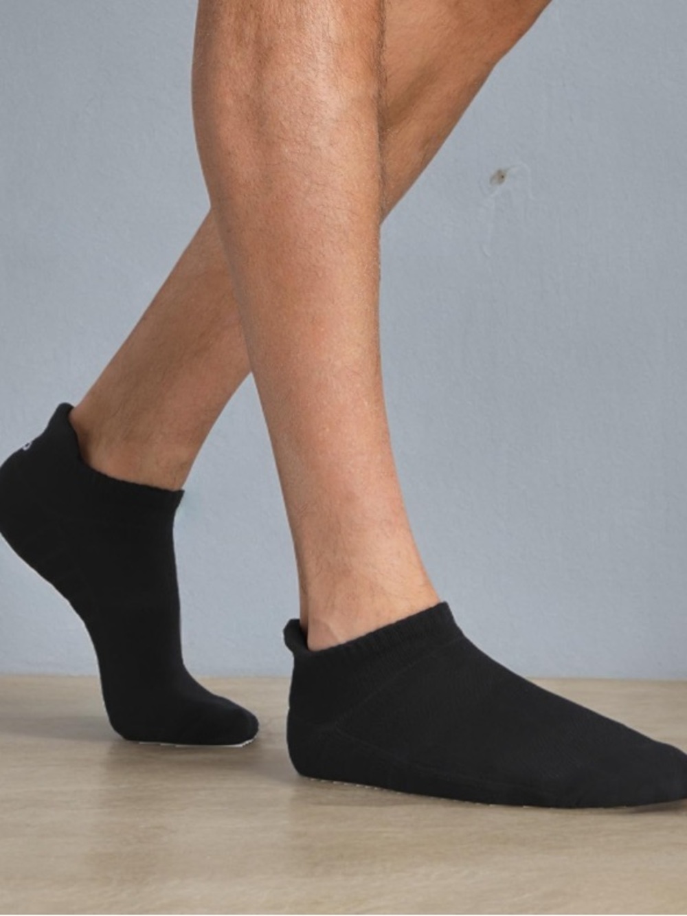 Men's Black Ankle Athletic Socks 6Pack Mens Medium Shoe Size 7-9